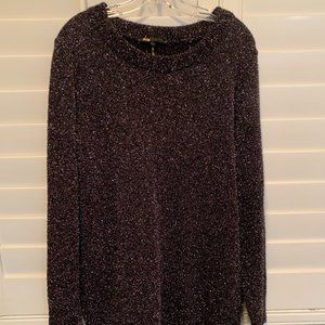 Maje Metallic Sweater Dress